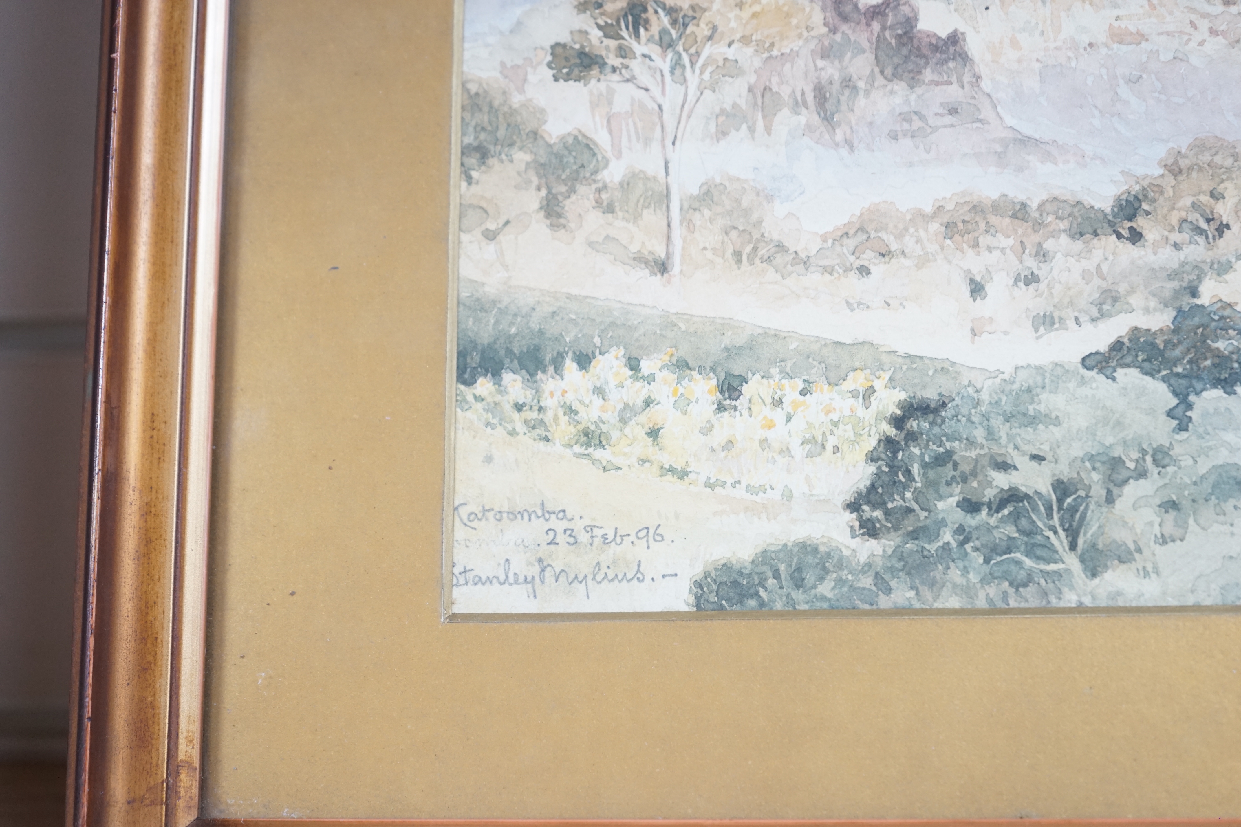 Stanley Mylius (19th/20th century), three watercolours, Australian landscapes, including Katoomba, each signed and dated, largest 29 x 45cm